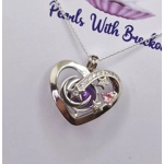 Shooting Star Heart Cage Pendant