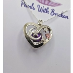Shooting Star Heart Cage Pendant