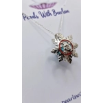 Santa's Snowflake Cage Pendant