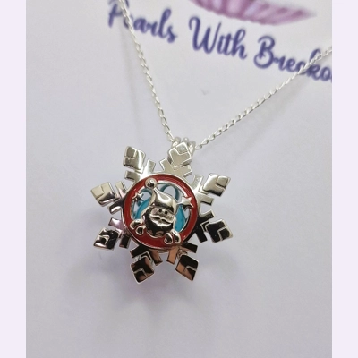 Santa's Snowflake Cage Pendant