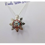 Santa's Snowflake Cage Pendant