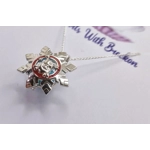 Santa's Snowflake Cage Pendant