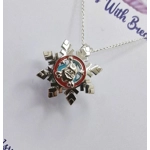 Santa's Snowflake Cage Pendant