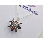 Santa's Snowflake Cage Pendant