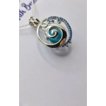 Blue Wave Cage Pendant