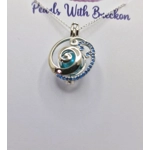 Blue Wave Cage Pendant