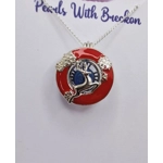 Red Leap Cage Pendant