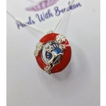 Red Leap Cage Pendant