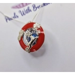 Red Leap Cage Pendant