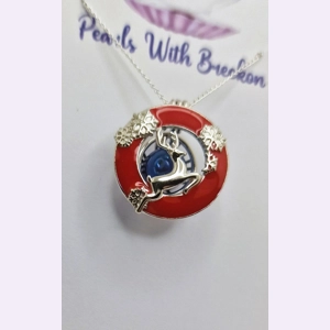 Red Leap Cage Pendant