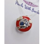 Red Leap Cage Pendant