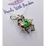 Reindeer Dance Cage Pendant