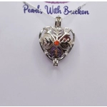 Snowflake Heart Cage Pendant