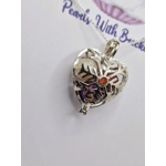 Snowflake Heart Cage Pendant