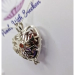 Snowflake Heart Cage Pendant