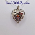 Snowflake Heart Cage Pendant