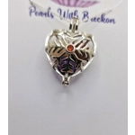 Snowflake Heart Cage Pendant