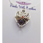 Snowflake Heart Cage Pendant