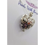 Snowflake Heart Cage Pendant