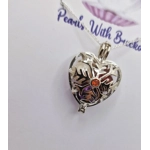 Snowflake Heart Cage Pendant