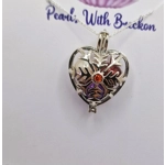 Snowflake Heart Cage Pendant
