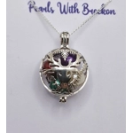 Reindeer's Merry Christmas Cage Pendant