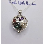 Reindeer's Merry Christmas Cage Pendant