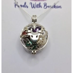 Reindeer's Merry Christmas Cage Pendant