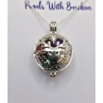 Reindeer's Merry Christmas Cage Pendant