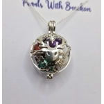 Reindeer's Merry Christmas Cage Pendant