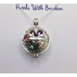 Reindeer's Merry Christmas Cage Pendant