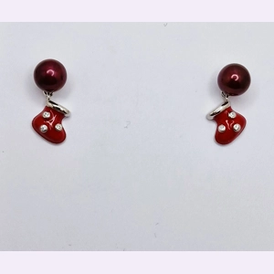 Red Stocking Earrings