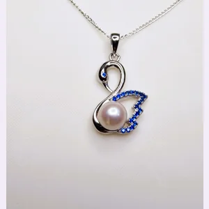 Blue Swan Pendant