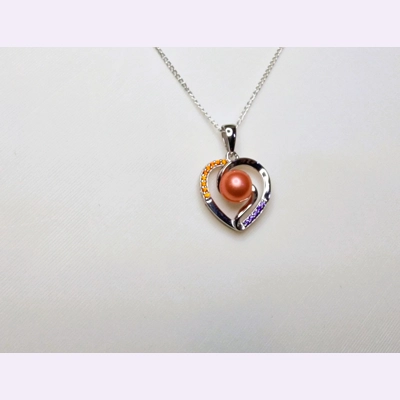 Colour Splash Heart Pendant