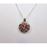 Sparkle Rose Cage Pendant