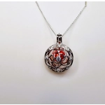 Sparkle Rose Cage Pendant