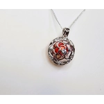 Sparkle Rose Cage Pendant