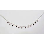 Garnet Beaded Anklet