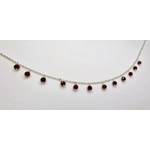 Garnet Beaded Anklet