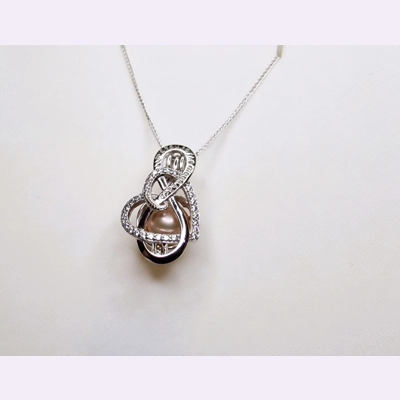 I Love You To The Moon And Back Cage Pendant