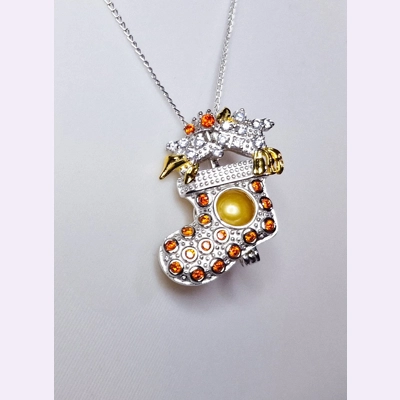 Stuffed Stocking Cage Pendant