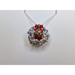Holly Wreath Cage Pendant