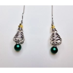 Christmas Tree Spiral Earrings