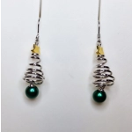 Christmas Tree Spiral Earrings