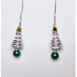 Christmas Tree Spiral Earrings