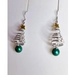 Christmas Tree Spiral Earrings