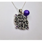Oxidized Celtic Symbol Pendant