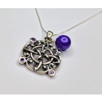 Oxidized Celtic Symbol Pendant