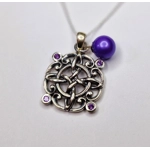 Oxidized Celtic Symbol Pendant