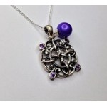 Oxidized Celtic Symbol Pendant